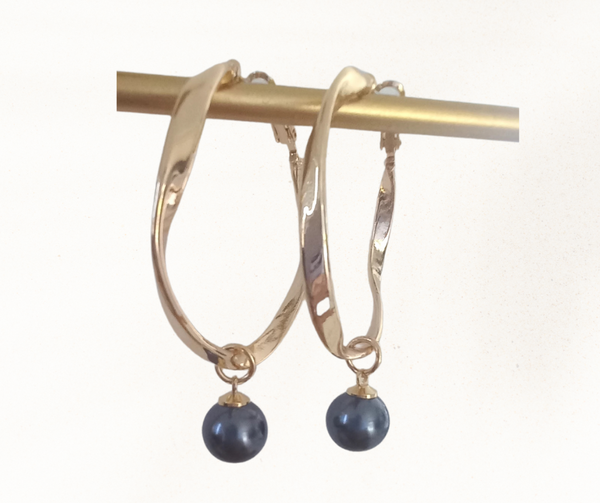Polynesian Style Gold Earrings